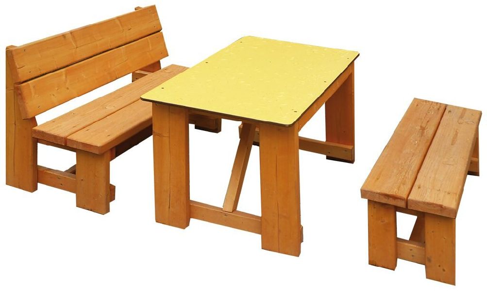 Kinderbank mit Sitzlehne